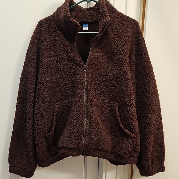 Old Navy Jackets & Blazers - Cozy Plum Colored Sherpa Jacket